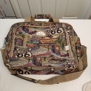 Route 66 Navigator Carry On, Overnight Travel Bag, 15x11x4 Tapestry